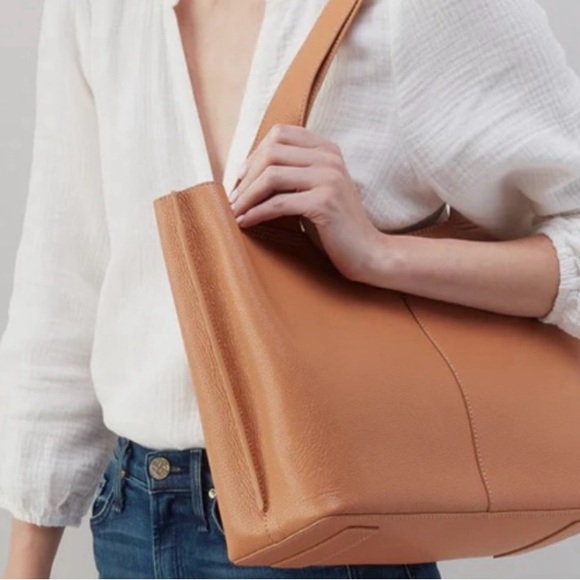 Gently Used HOBO Vida Tote Shoulder Bag Mood Índigo Micro Pebbled Leather - Picture 6 of 16